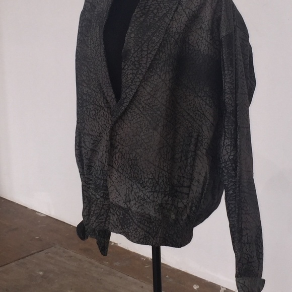 Antelope Vintage leather retro v-neck bomber - Picture 6 of 6